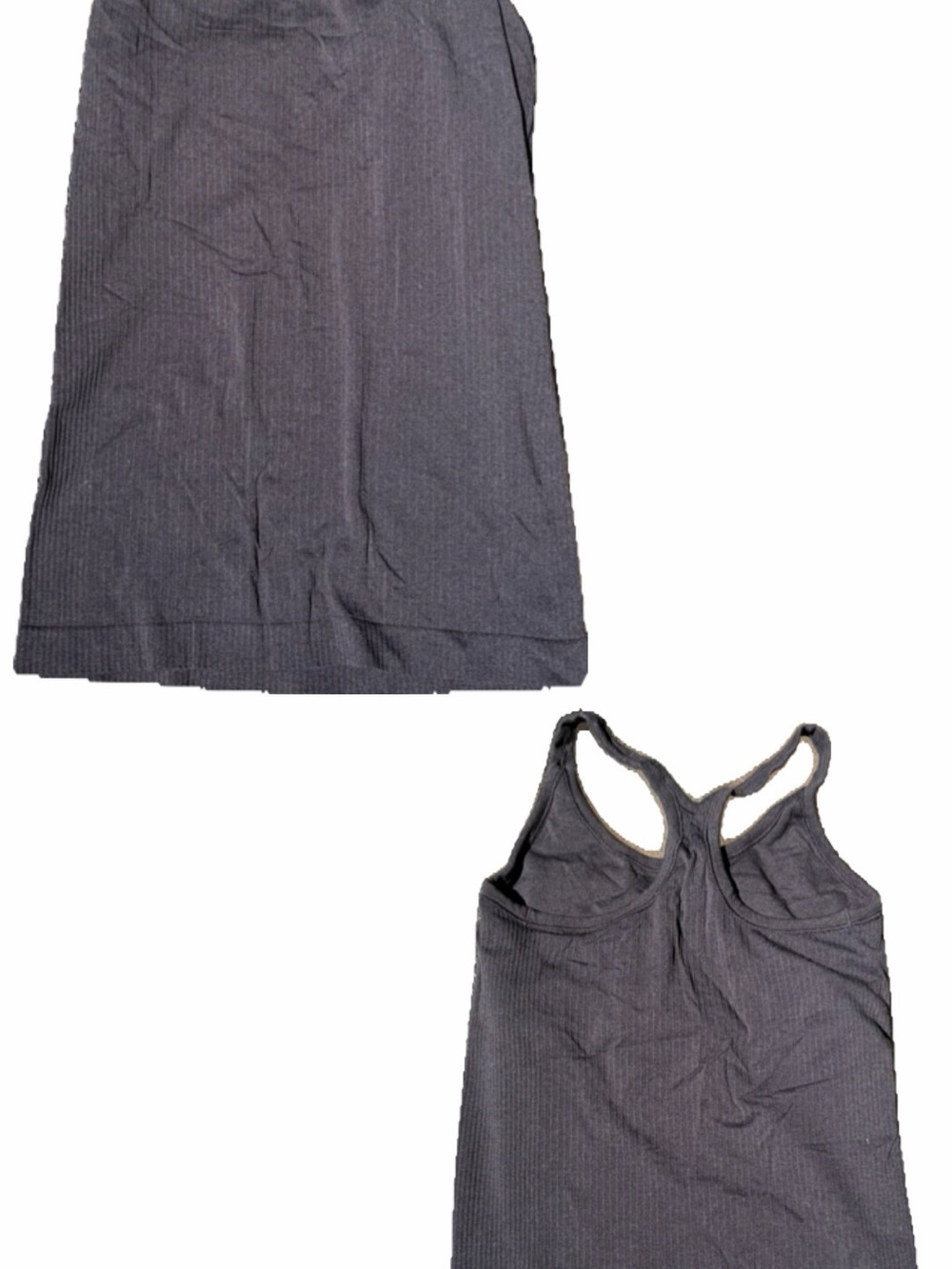 lululemon athletica Black Ribbed Racerback Tank